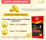 Seven Seas Cod Liver Oil Gold 500 Softgel Capsules – Omega-3 with Vitamins A & D - Image 2
