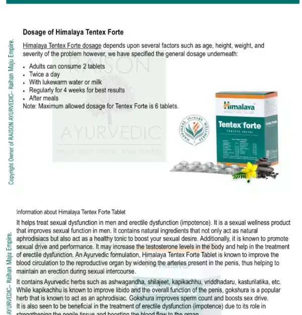 Himalaya Tentex Forte Tablet-10 PCS - Image 2