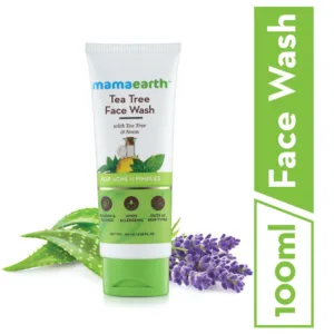 Mamaearth tea tree facewash for acne & pimples (100ml)