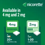 Nicorette Anti-Nicotine Chewing Gum Mint 2mg 15 Pcs UK – Nicotine Replacement Therapy - Image 5