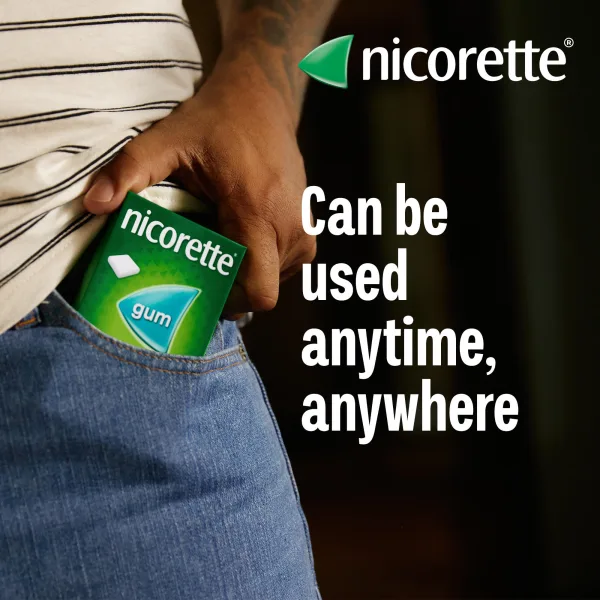 Nicorette Anti-Nicotine Chewing Gum Mint 2mg 15 Pcs UK – Nicotine Replacement Therapy - Image 4