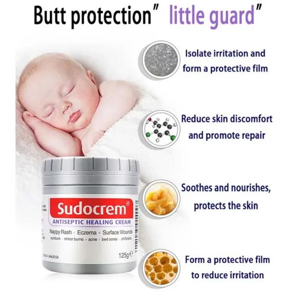 Sudocrem Antiseptic Healing Cream 125gm – Multi-Purpose Skin Care Cream for the Whole Family - Image 2