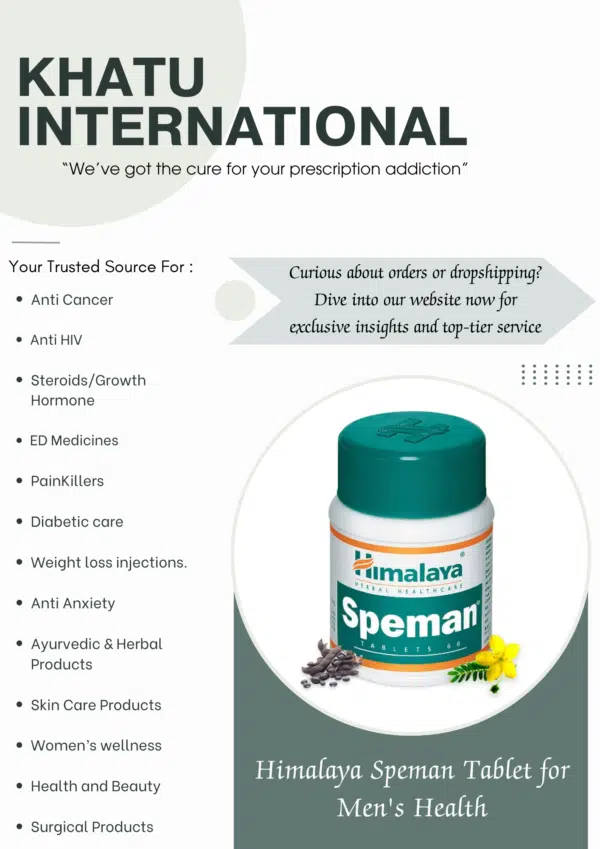 Himalaya Speman Tablet 60 Count – Herbal Support for Male Reproductive Wellness - Image 3