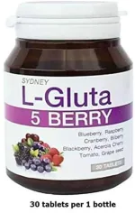 Sydney L-Gluta 5 Berry Plus Vitamins – Glutathione & Berry-Based Beauty Supplement - Image 2
