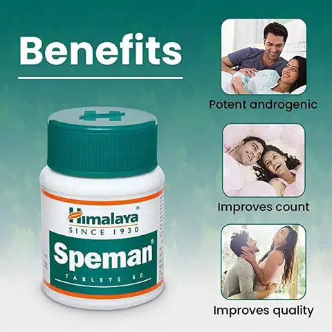speman tablets 60 tablets pack od 2 2 himalaya original - Figmart