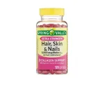 Spring Valley Hair, Skin & Nails Dietary Supplement Gel Capsules 120 Softgels – Beauty Support from Within