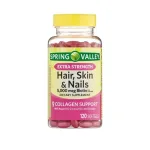 Spring Valley Hair, Skin & Nails Dietary Supplement Gel Capsules 120 Softgels – Beauty Support from Within