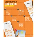 Nagano Face Milky Cream Sun Screen SPF 50+ 20ml – Lightweight Daily UV Protection with Moisturizing Care - Image 2