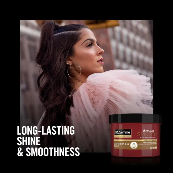 TRESemmé Keratin Smooth Deep Smoothing Mask – Deep Nourishment for Smooth, Silky & Frizz-Controlled Hair - Image 4