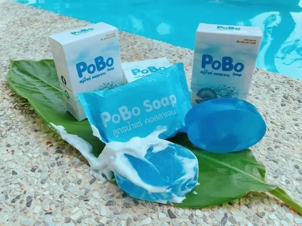 PoBo Mineral Collagen Soap Made in Thailand 60g – Gentle Cleansing Soap for Soft, Smooth & Healthy-Looking Skin - Image 3