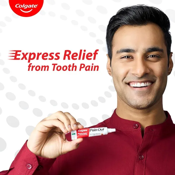 Colgate Pain Out Dental Gel – Tooth Pain Relief 10g - Image 4
