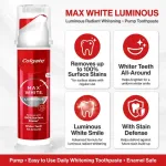 Colgate Max White Luminous Whitening Toothpaste 100ml – Brighten Your Smile Every Day - Image 2
