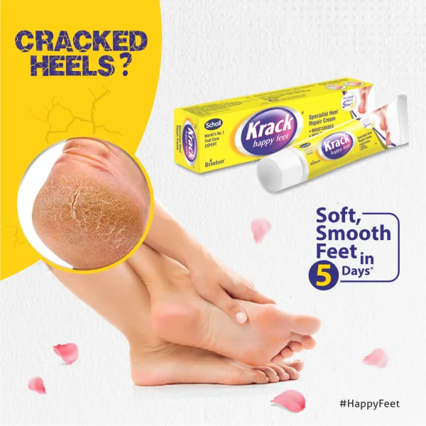 Scholl Krack Heel Repair Cream (Indian) 15g – Intensive Care for Dry, Rough & Cracked Heels - Image 3