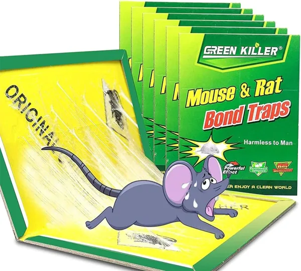 Plan Life Mouse & Rat Bond Trap (Green Killer – China) – Strong Sticky Glue Trap for Effective Rodent Control - Image 7