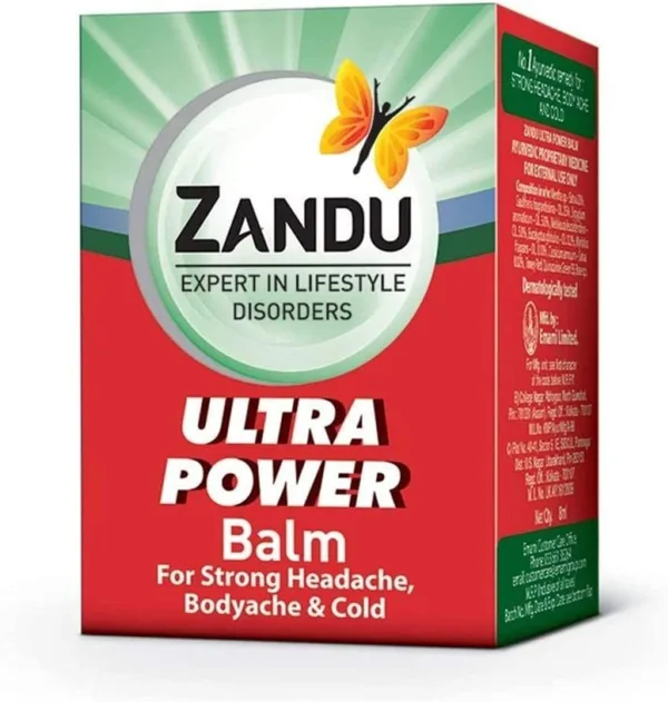 Zandu Balm Ultra Power Red 8ml | Indian - Image 2