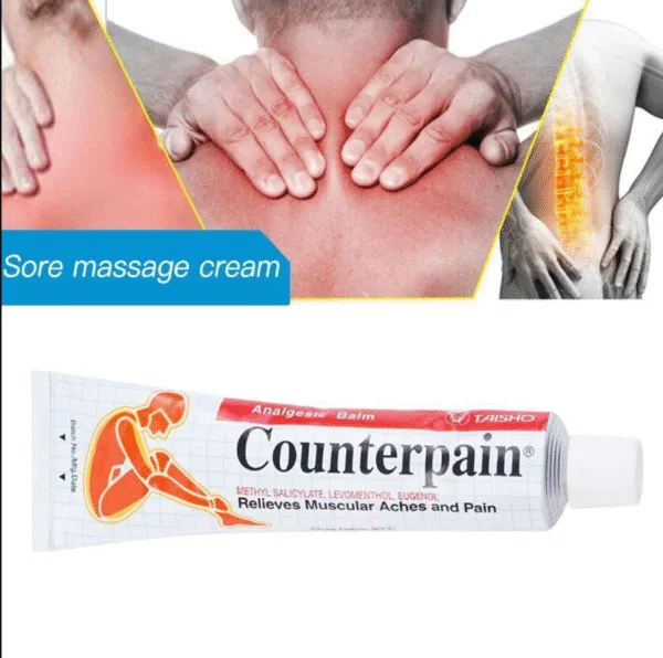 Counterpain Analgesic Balm 120g – Fast Warming Relief for Muscular & Joint Pain (Made in Thailand) - Image 2