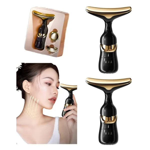 3 IN 1 EMS Face Lifting Massager Neck Firming Eye Massage Skin Fine Lines Beauty Tools Skin Lifting Tightening Device Skin Care Tool - Image 2