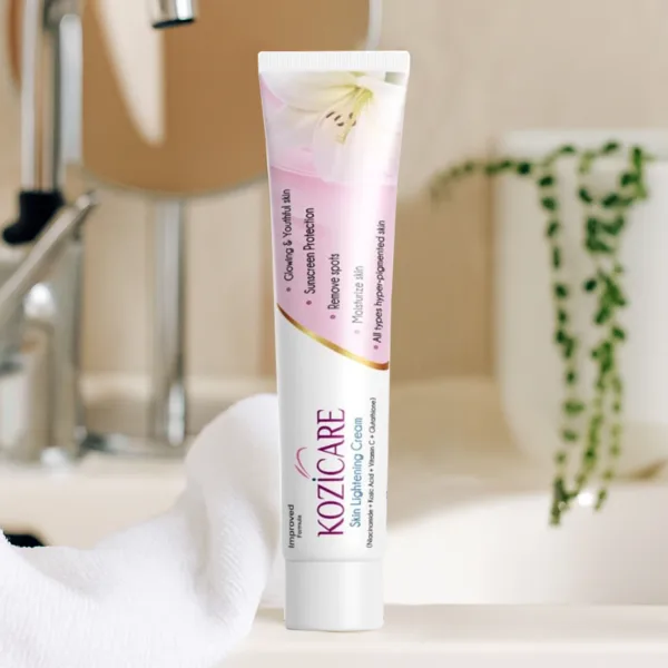 Kozicare Skin Lightening Non-Sticky Cream 15gm – Advanced Brightening Cream with Kojic Acid, Alpha Arbutin, Glutathione, Niacinamide & Vitamin C - Image 2