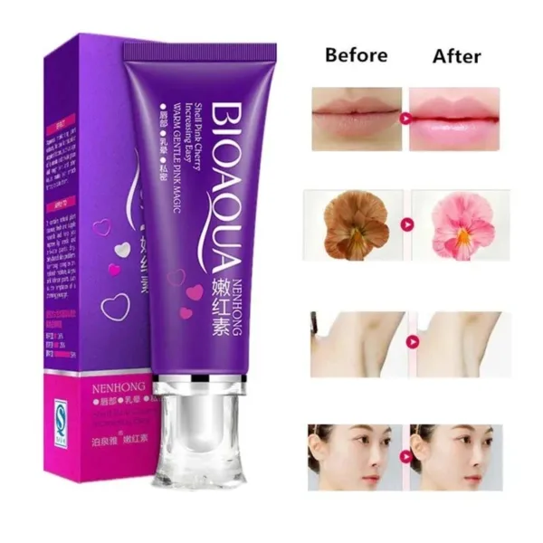 BIOAQUA Pink Magic Nenhong Cream 30g – Nourishing Moisturizing Cream for Soft & Radiant Skin - Image 2