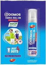Odomos Mosquito Repellent Fabric Rollon Citronella & Eucalyptus Oil | 8Ml | Made In India