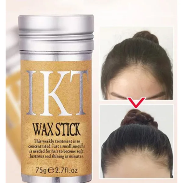 IKT Hair Wax Stick 75g for Both Men & Women for Damaged Hair Frizz Control Long Lasting Time-saving Styling Solution for Unisex - Image 2