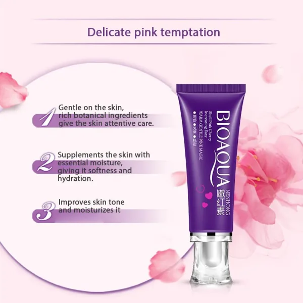 BIOAQUA Pink Magic Nenhong Cream 30g – Nourishing Moisturizing Cream for Soft & Radiant Skin - Image 5