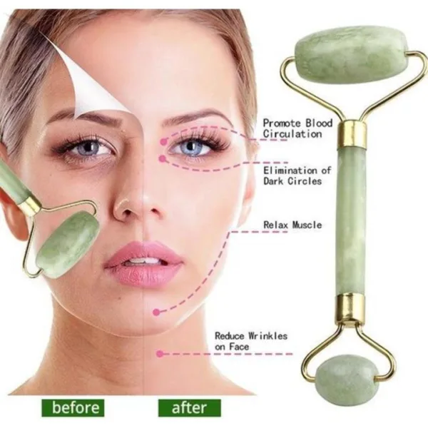 Jade Facial Roller Massager - Image 2