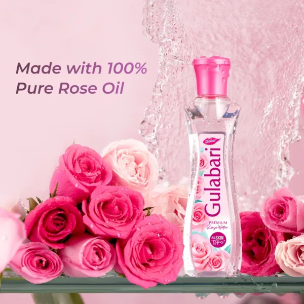 Dabur Gulabari Rose Water-120ml - Image 2