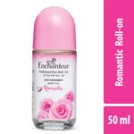 Enchanteur Perfumed Deo Roll-On Romantic 50ml – Long-Lasting Floral Freshness for Women