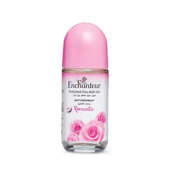 Enchanteur Perfumed Deo Roll-On Romantic 50ml – Long-Lasting Floral Freshness for Women - Image 2