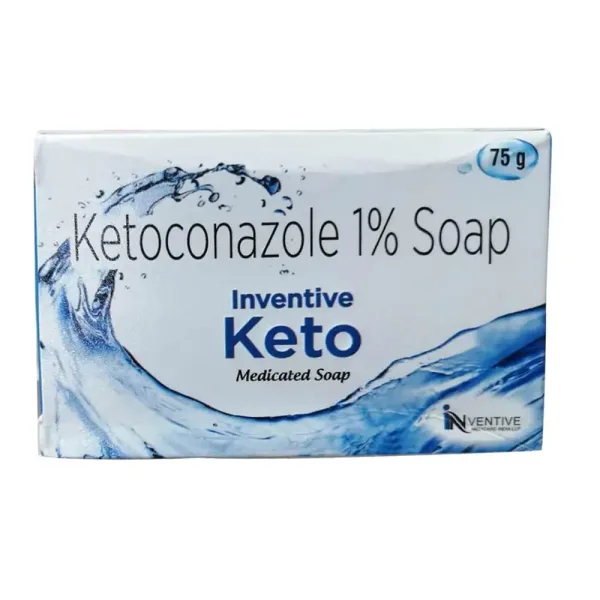 Ketoconazole 1% Soap 75g – Inventive Keto Medicated Soap for Daily Antifungal Skin Care - Image 3