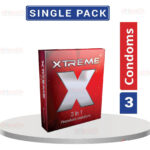 Xtreme - 3 In 1 Premium Condom - Single Pack - 3Pcs
