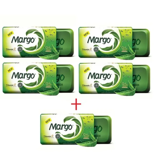 Margo Soap (Neem) - 100g (buy 4 & get 1 = 5 pcs) - Image 3