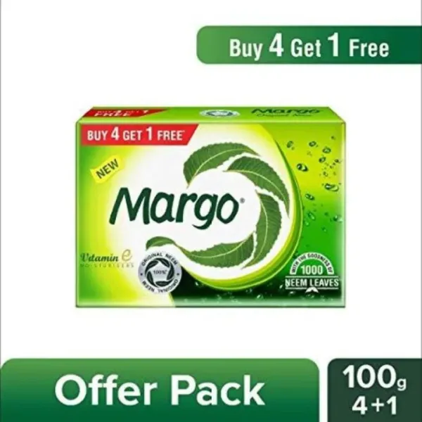 Margo Soap (Neem) - 100g (buy 4 & get 1 = 5 pcs) - Image 2