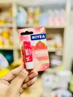 NIVEA Fruity Shine 4.8g Lip Balm | 24 H Melt in Moisture Formula | Natural Oils | Glossy Finish - Image 2