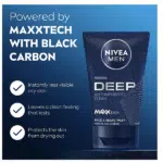 NIVEA MEN Deep Anti-Impurities Clean Face & Beard Wash 100ml – Deep Cleansing for Fresh, Healthy-Looking Skin - Image 2