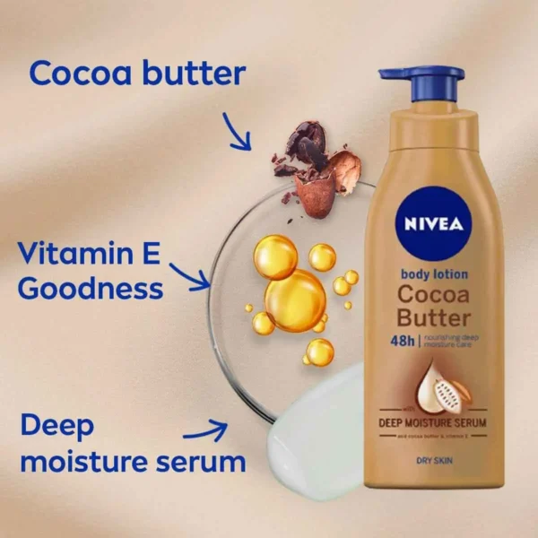 Nivea Cocoa Butter Body Lotion 400 ml(Germany) - Image 2