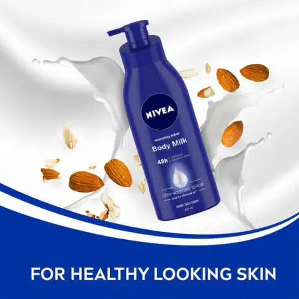 Nivea Body Milk Nourishing Lotion 400ml (Very Dry Skin) (400ml) - Image 2