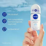 Nivea Fresh Natural Roll-On Antiperspirant Deodorant 50ml - Image 3