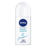 Nivea Fresh Natural Roll-On Antiperspirant Deodorant 50ml - Image 2