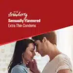 Durex Extra Thin Wild Strawberry Flavoured Condoms (3 Pack) - Image 2