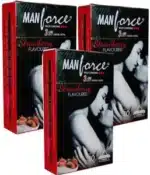 Manforce 1500 Dots Strawberry Flavoured Condom Indian-10 PCS - Image 2