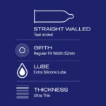 Durex Extra Time Ultra Thin - 03 Condoms - Image 3
