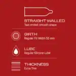 Durex Extra Thin Wild Strawberry Flavoured Condoms (3 Pack) - Image 4