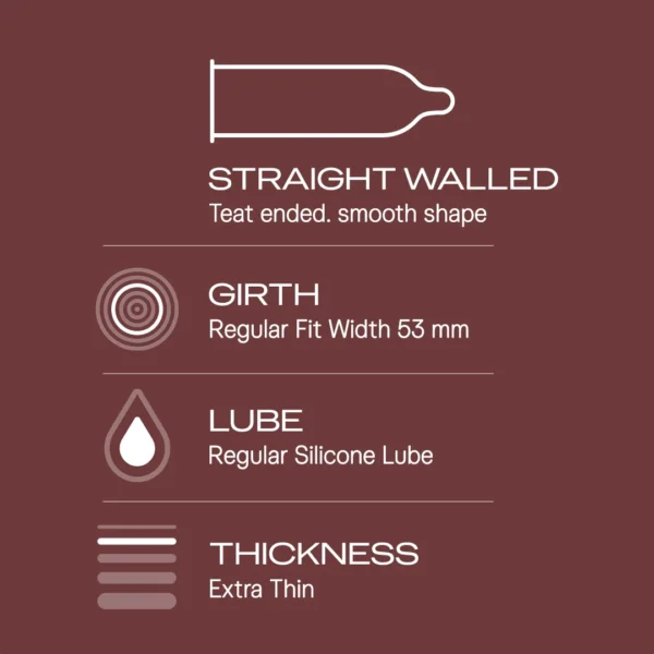 Durex Extra Thin Intense Chocolate Flavoured - 10 Condoms - Image 2