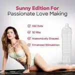 Manforce - Ribbed & Dotted Sunny Edition Condoms - Single 10pcs Pack | India - Image 3