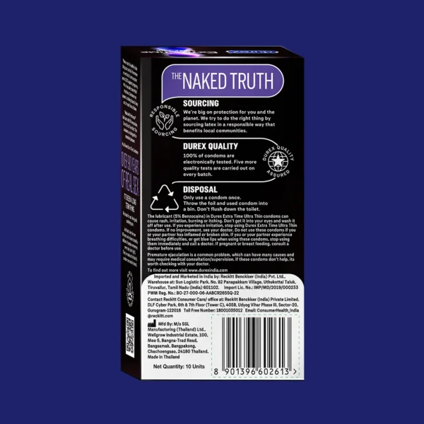 Durex Extra Time Ultra Thin - 03 Condoms - Image 4