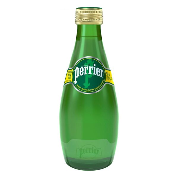Perrier Sparkling Natural Mineral Water Glass Bottle 330ml - Image 2