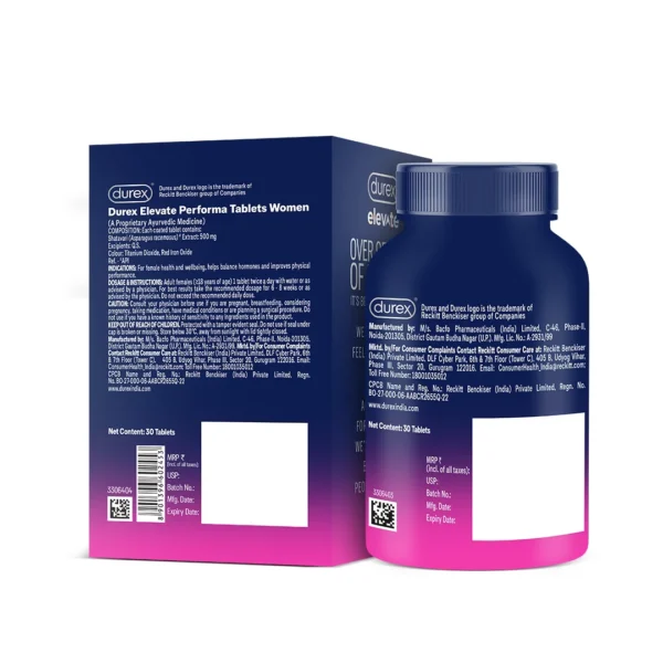 Durex Elevate Performa Shatavari Tablets for Women-30'S - Image 6