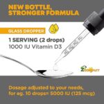 Vitamin D Drops for Infants - Baby Vitamin D Drops 1000 IU 2Fl Oz - Liquid Vitamin D3 Organic with Max Absorption Formula for Newborn, Toddlers, Kids and Adults - Image 2